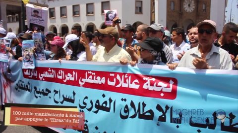 Rabat, le 11 Juin 2017. Manifestation de soutien au Hirak du Rif