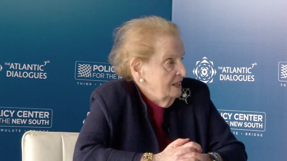 Madeleine Albright inquiète de la marche du monde