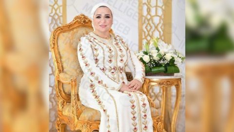 La Première dame d’Egypte, Intissar al-Sissi, prestigieuse ambassadrice du caftan marocain