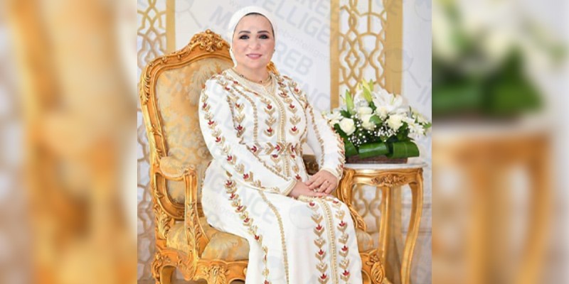 La Première dame d’Egypte, Intissar al-Sissi, prestigieuse ambassadrice du caftan marocain