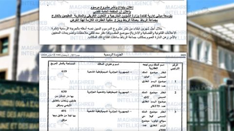 Exclusif. À Rabat, expropriation de biens de l’Etat algérien pour l’extension des services du ministère des Affaires étrangères